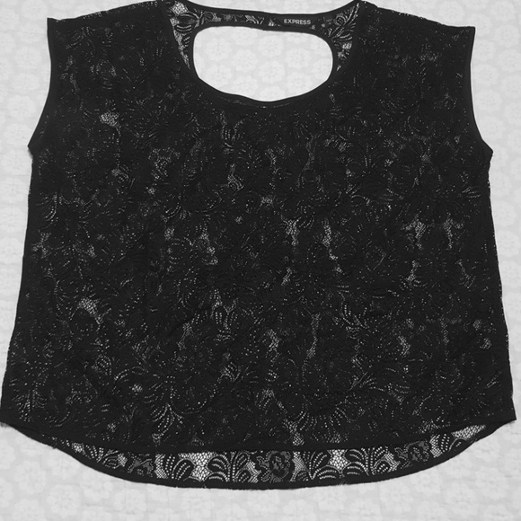 Express Tops - Black lace Express top size L